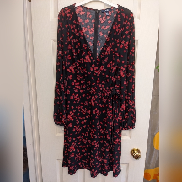 Longsleeved V-neck dress - Picture 2 of 6